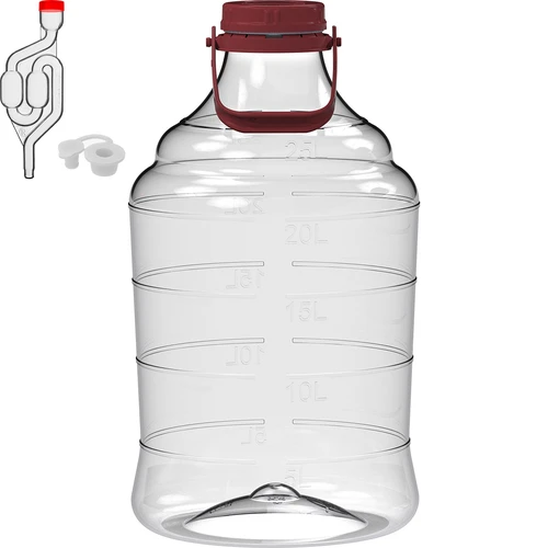 Lehký, nerozbitný balón na víno s držadlem, 25 L - 2