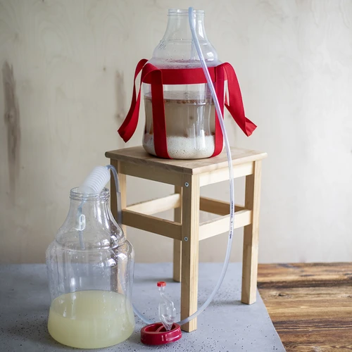 Lehký, nerozbitný balon na víno s popruhy, 10 L - 16