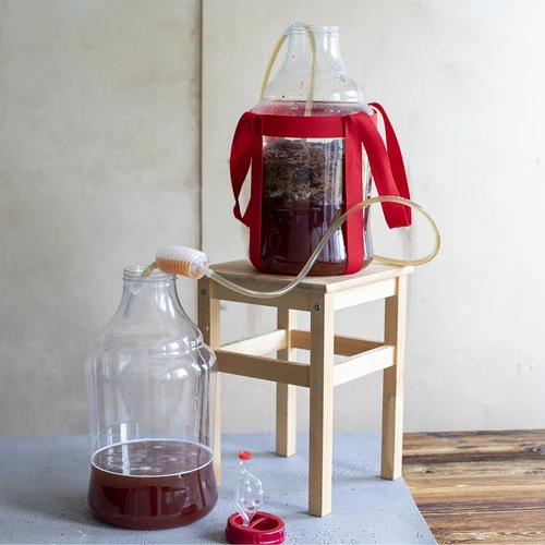 Lehký, nerozbitný balon na víno s popruhy, 15 L - 15