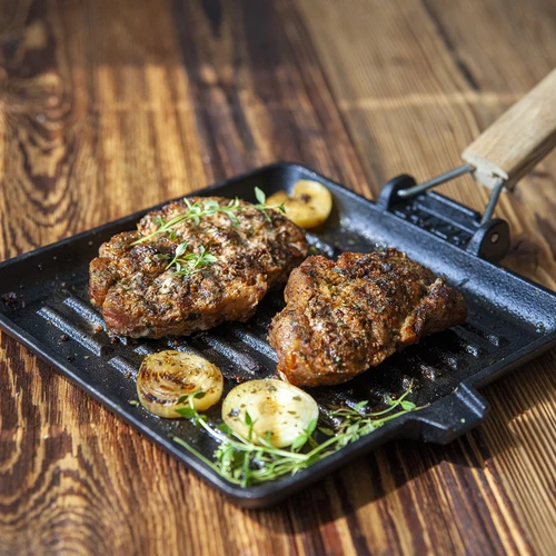 Litinová čtvercová pánev, 22 cm - 7