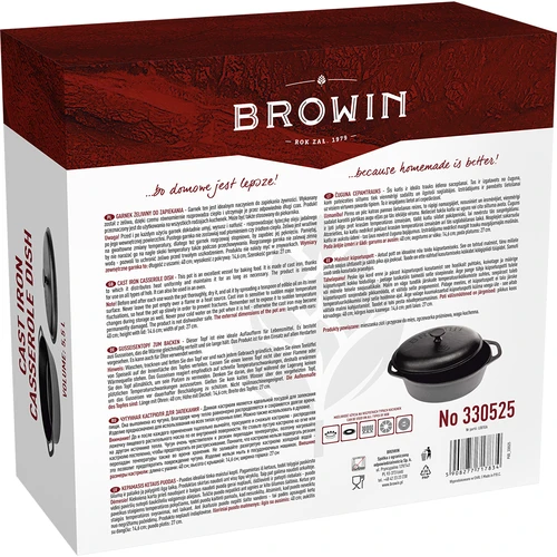 Litinový hrnec na pečení, 5.5 L - 7