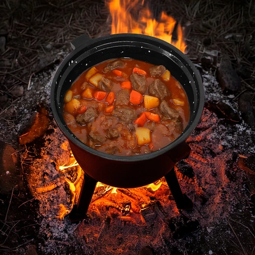 Litinový lovecký kotlík se smaltovaným vnitřkem, 8 L - 7