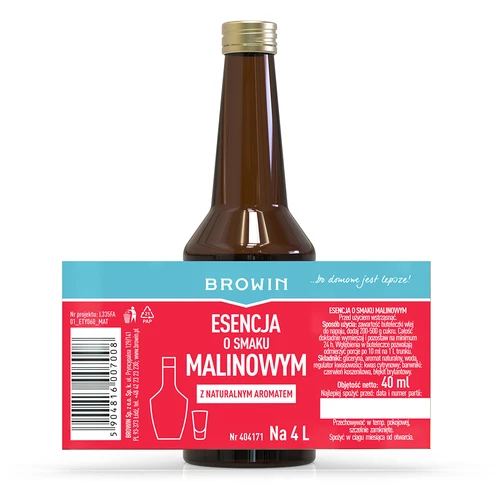 Malinová esence s přírodním aromatem na 4 l – 40 ml - 6