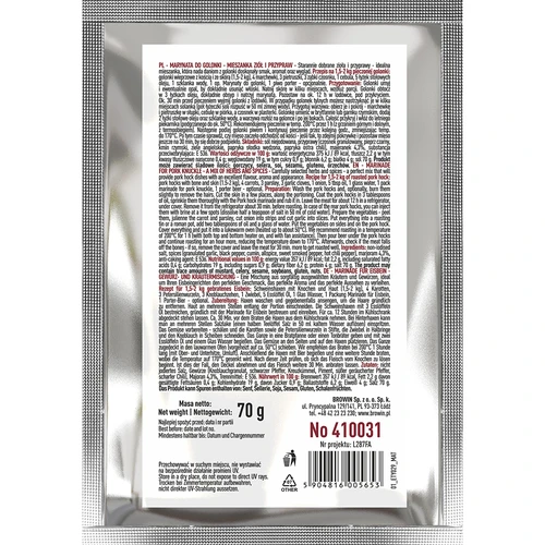 Marináda na koleno - směs bylin a koření, 70 g - 2