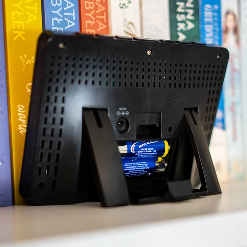 Meteorologická stanice RCC, DCF – elektronická, podsvícená, bezdrátová, senzor, černá - 16