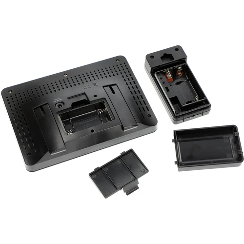 Meteorologická stanice RCC, DCF – elektronická, podsvícená, bezdrátová, senzor, černá - 9