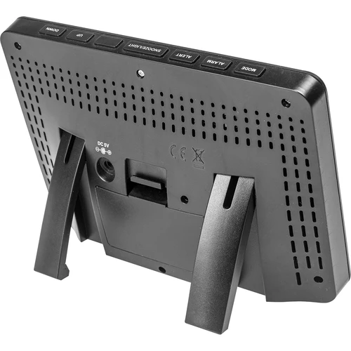 Meteorologická stanice RCC, DCF – elektronická, podsvícená, bezdrátová, senzor, černá - 6