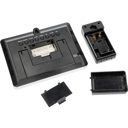 Meteorologická stanice RCC – elektronická, podsvícená, bezdrátová, senzor, černá - 8