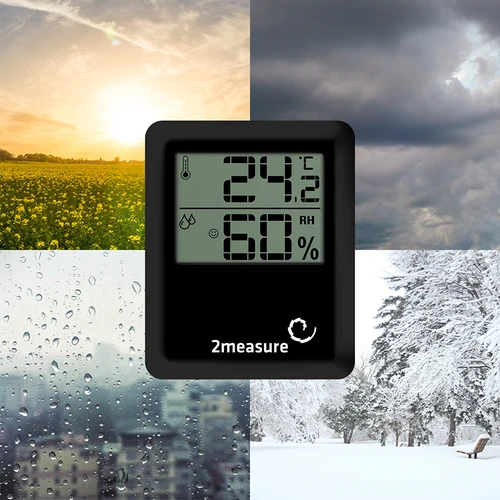 Meteostanice – elektronická, bezdrátová, černá - typ A - 10