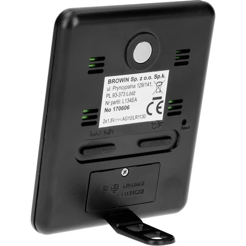 Meteostanice – elektronická, bezdrátová, černá - typ A - 3