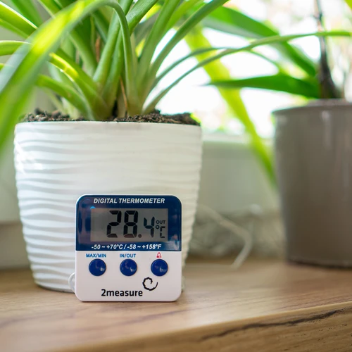 Meteostanice – elektronická, sonda, bílá - 5