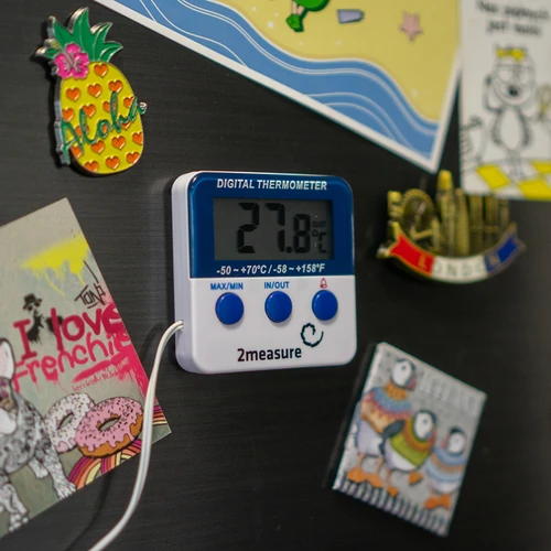 Meteostanice – elektronická, sonda, bílá - 6