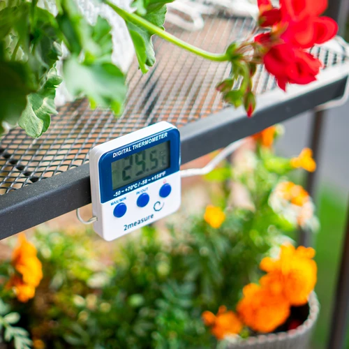 Meteostanice – elektronická, sonda, bílá - 7