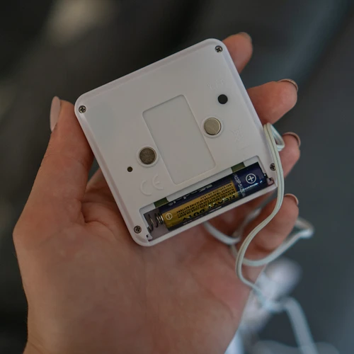 Meteostanice – elektronická, sonda, bílá - 9