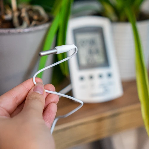 Meteostanice – elektronická, sonda, bílá - 10