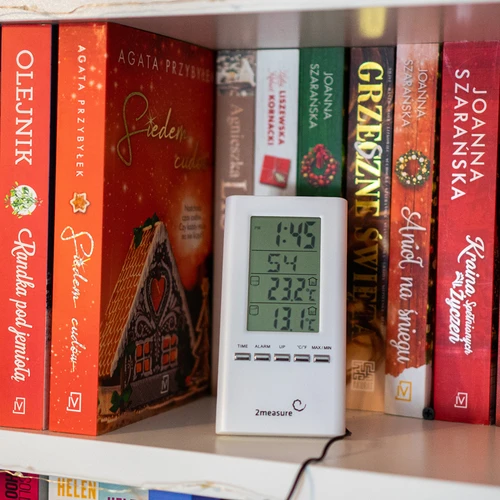 Meteostanice – elektronická, sonda, bílá - 6