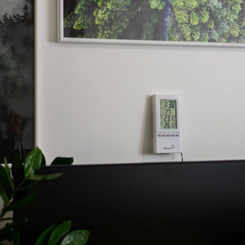 Meteostanice – elektronická, sonda, bílá - 7