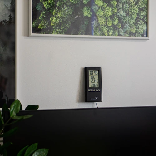 Meteostanice – elektronická, sonda, černá - 6