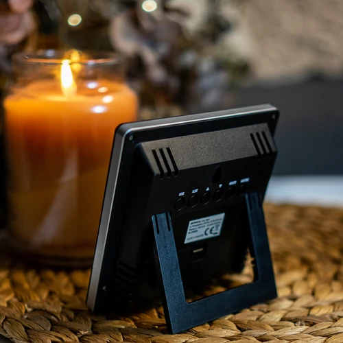 Meteostanice RCC, DCF – elektronická, bezdrátová, podsvícený senzor, černá - 12