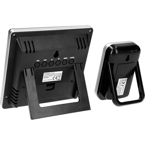 Meteostanice RCC, DCF – elektronická, bezdrátová, podsvícený senzor, černá - 4