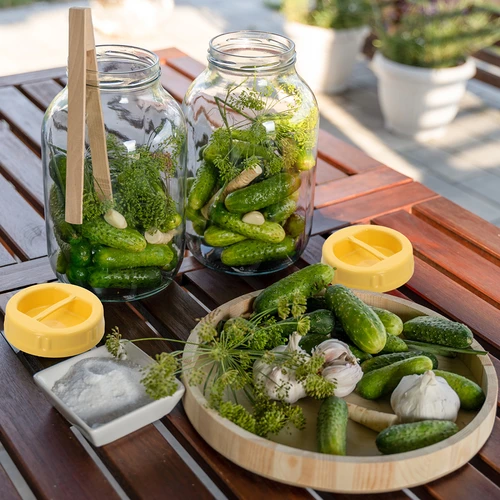 Nádoba TO 4 L, kleště a plastové víko fi 100, s držadlem - 6