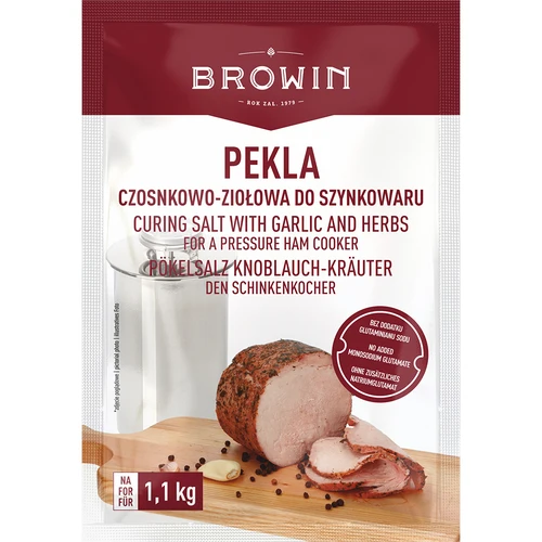Nakládací sůl s česnekem a bylinkami do šunkovaru, 100 g