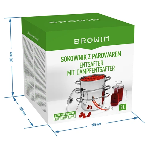 Nerezový odšťavňovač 8 L - 8
