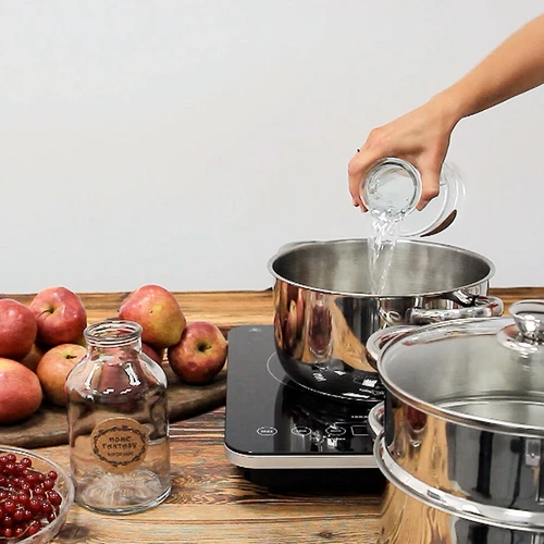 Nerezový odšťavňovač s parním hrncem 5 L - 13