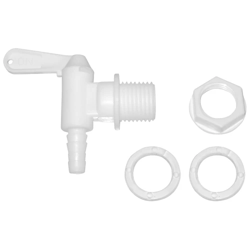 Nerozbitná sklenice 5L s kohoutkem a oboustranným, dřevěným stojanem - 11