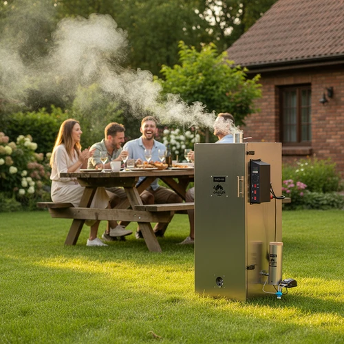 Ocelová udírna dragON 220 l – s digitální řídicí jednotkou - 13