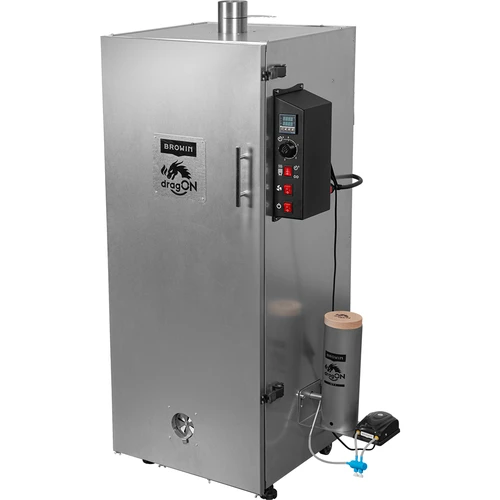 Ocelová udírna dragON 220 L – s digitálním regulátorem - 2