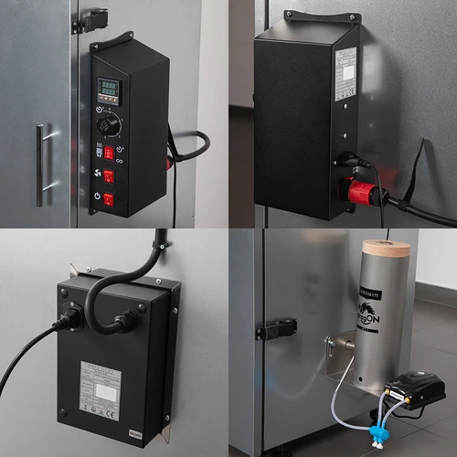 Ocelová udírna dragON 220 L – s digitálním regulátorem - 5