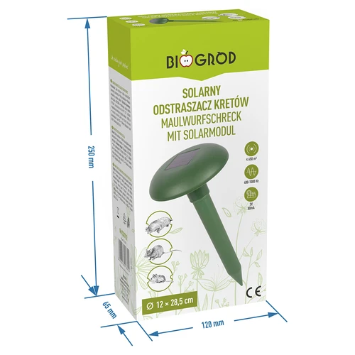 Odpuzovač krtků napájený solární baterií - 8