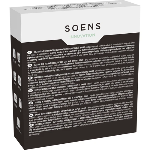 Odpuzovač kun a hlodavců do aut a místností (ultrazvuk + LED) - 10