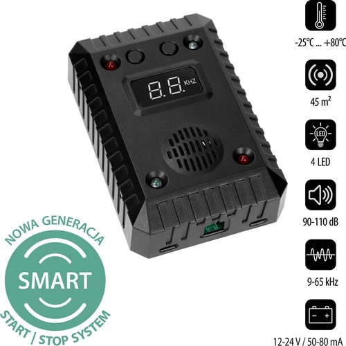 Odpuzovač kun a hlodavců do aut a místností (ultrazvuk + LED) - 2