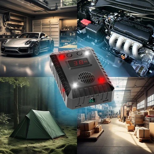 Odpuzovač kun a hlodavců do aut a místností (ultrazvuk + LED) - 14