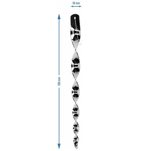 Odpuzovač ptáků – reflexní spirály ve stříbrné barvě, 6 kusů - 4