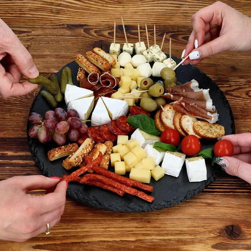 Otočný břidlicový tác fi30cm - 13