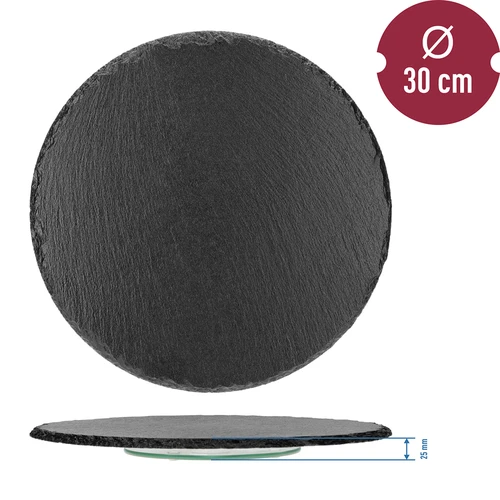 Otočný břidlicový tác fi30cm - 9