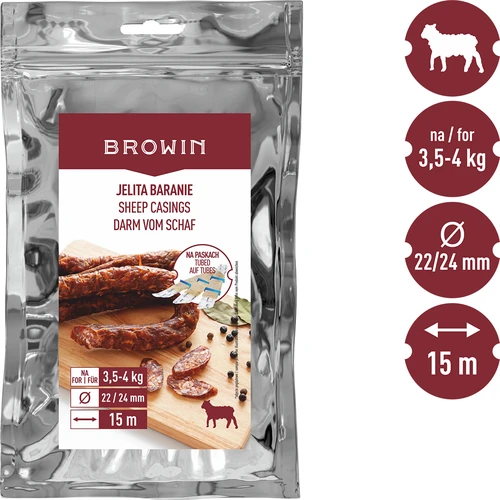 Ovčí střívka - fi 22/24 mm, na páscích, 15 m - 3