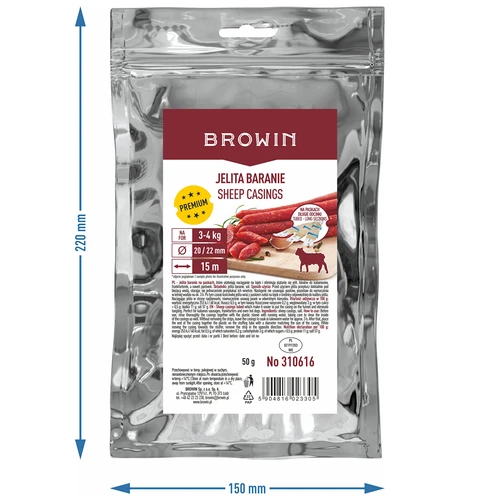 Ovčí střívka na proužcích 20/22, 15 m - 3