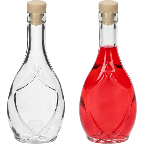 Ozdobná láhev ICONA 250 ml, se zátkou typu hříbek, 1 ks - 3