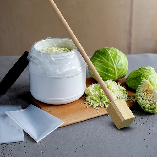 Palička / tlouček na zelí dřevěný 78 cm - 3