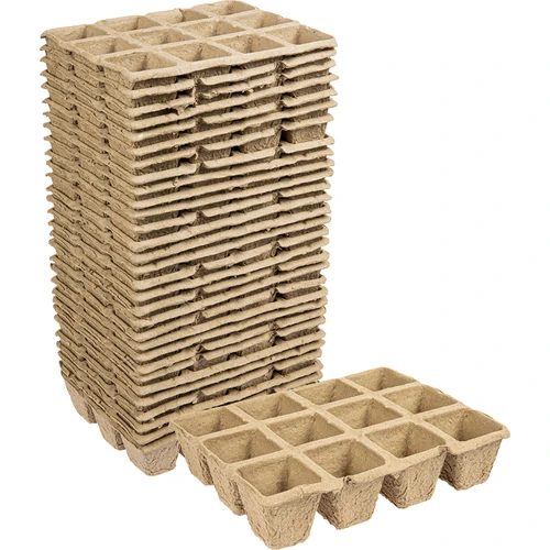 Papírové květináče 4,5x5x4,5 cm, 30 ks