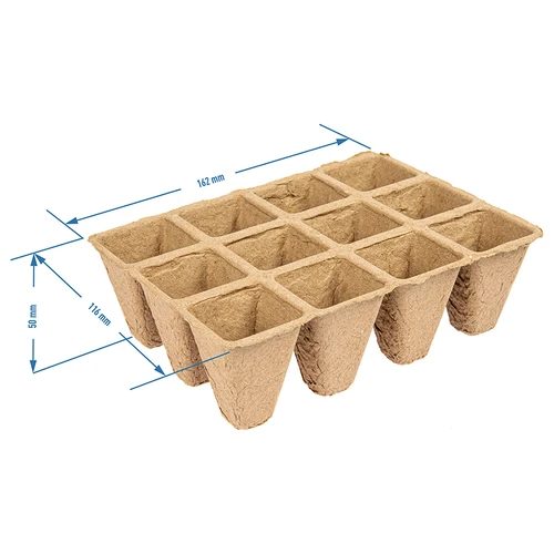 Papírové květináče 4 x 4 x 4,5, sada 5 ks. - 4