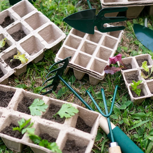 Papírové květináče 4 x 4 x 4,5, sada 5 ks. - 5