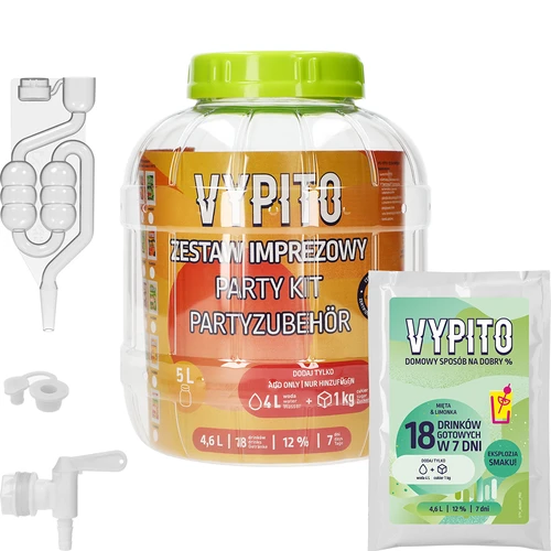 Párty sada - Vypito Máta a limetka