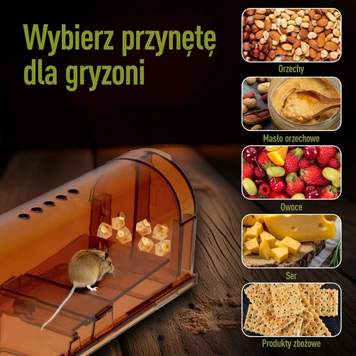 Past na myši – živolovka, transparentní, 2 ks. - 6