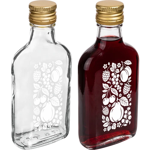 Placatka 200 ml se šroubovacím uzávěrem a potiskem „Ovoce”, vzor 2 - 3