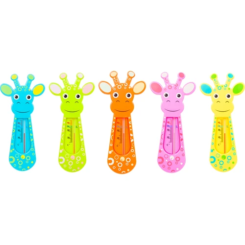 Plastový koupelový teploměr (+15°C do +45°C) 16cm mix